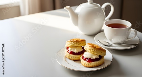 Wallpaper Mural Celebrate St Patrick's Day with a delightful Irish food experience freshly baked scones, sweet jam, and comforting hot tea, perfect for a festive occasion Torontodigital.ca