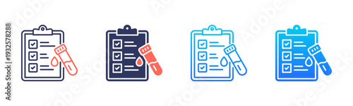 Blood Test Icon Pack In Multiple Styles