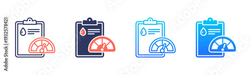 Blood Evaluation Icon Pack In Multiple Styles