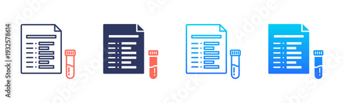 Complete Blood Count Icon Pack In Multiple Styles