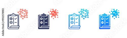 Infection Test Icon Pack In Multiple Styles