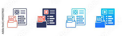Medical Results Icon Pack In Multiple Styles