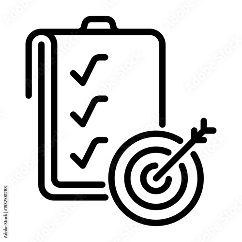 Target icon, line icon style