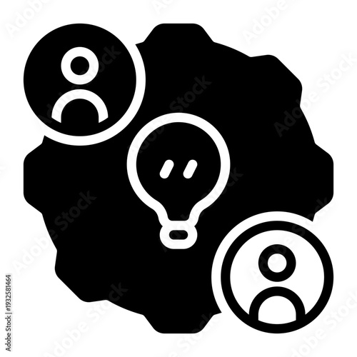 Partner icon, glyph icon style