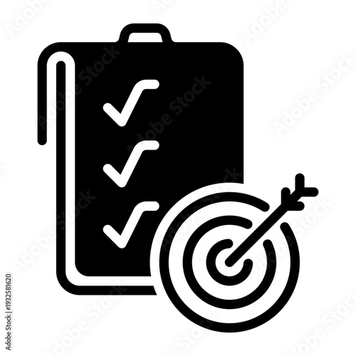 Target icon, glyph icon style