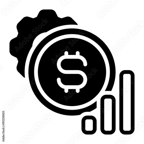 Cost icon, glyph icon style