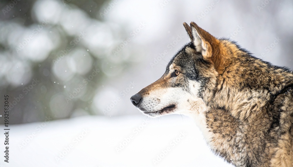 Obraz premium gray wolf canis lupus