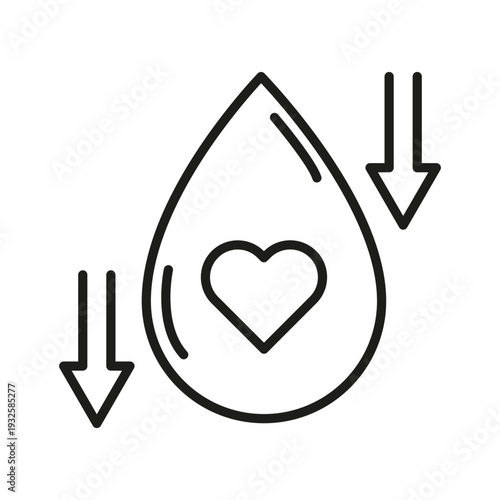 Comprehensive cardiology icon. Representative moisture symbols. Healthcare medicine Vector. Essential healthcare emblem.