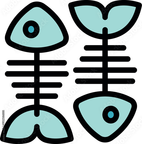 Fish skeletons representing seafood waste, highlighting overfishing and environmental concerns