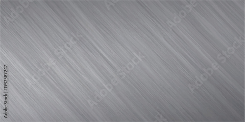 Silver brushed metal texture with fine diagonal scratches and soft light reflection, abstract background