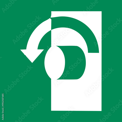 Turn clockwise to open