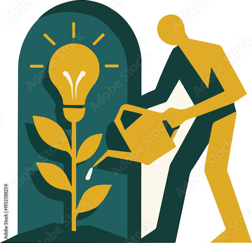 Abstract Growth Mindset Illustration