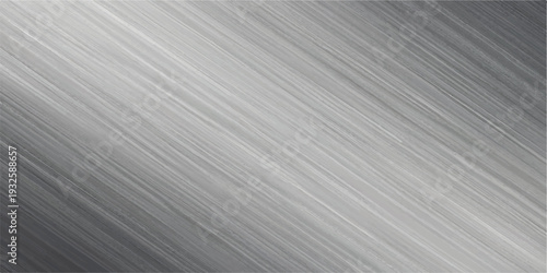 Gradient of brushed metal texture with diagonal lines, a sleek metallic background suitable for industrial and technology applications.
