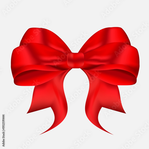 red bow vector