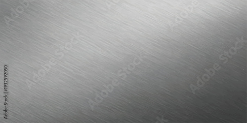 Brushed Metal Texture, Silver Surface with Diagonal Lines, Metallic Background, Industrial Material, Light Grey Backdrop