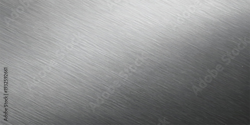 Diagonal Brushed Aluminum Texture, Light Grey Metallic Background, Industrial Surface with Fine Lines, Shiny Texture