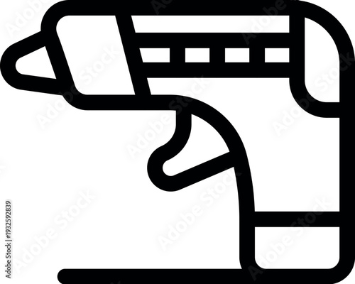 Hot glue gun with temperature control feature, ideal for diy projects, repairs, and crafting applications