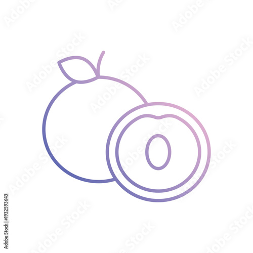 Nectarine  vector icon