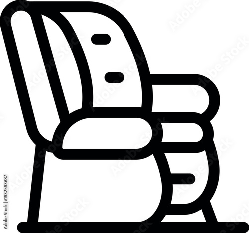 Comfortable massage chair providing relaxing experience