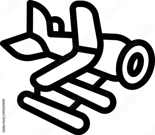 Small bush plane flying with landing gear down, preparing for a smooth landing on a remote airstrip