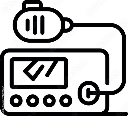 Voice recorder capturing audio through an external microphone, ideal for interviews, lectures, or capturing sound on the go