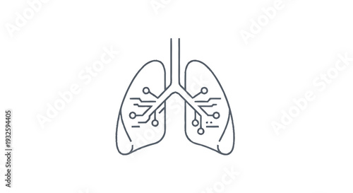 Digital Lungs with Circuitry and Technology Integration.