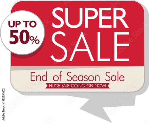 End of season sale with up to 50 percent off