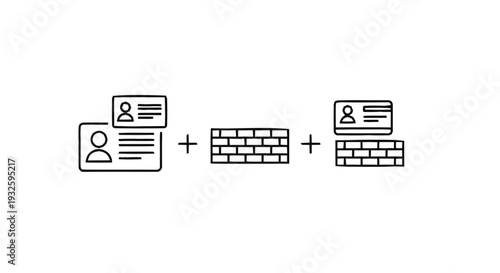 Identity Protection and Security Concept with Firewalls.