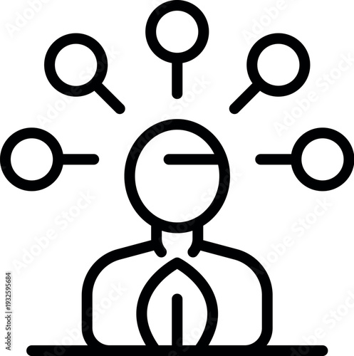 Businessman with leaf on his chest generating green ideas for sustainable development and eco friendly business