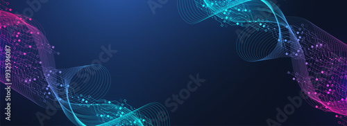 Modern technology circuit board texture background design. Quantum computer technology concept. Futuristic blue circuit board system background. Motherboard vector illustration.