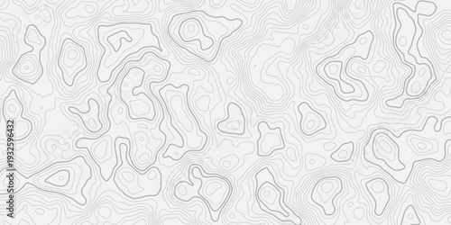 Abstract Topographic Contour Map Background Featuring Smooth Flowing Elevation Lines and Layered White Paper Cut Relief Waves
Minimal Geographic Terrain Surface Design with Modern Landform Pattern and