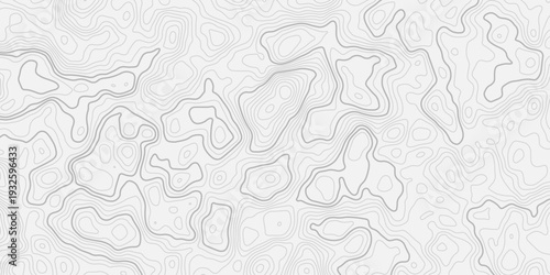 Abstract Elevation Map Illustration with Continuous Contour Line Patterns and Layered Paper Wave Relief Structure
Minimal White Geographic Background Representing Terrain Mapping and Landform Surface 
