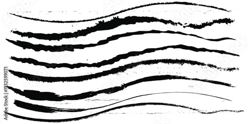 Brush texture, ink, brush pattern, wave pattern brush stroke material. brush stroke