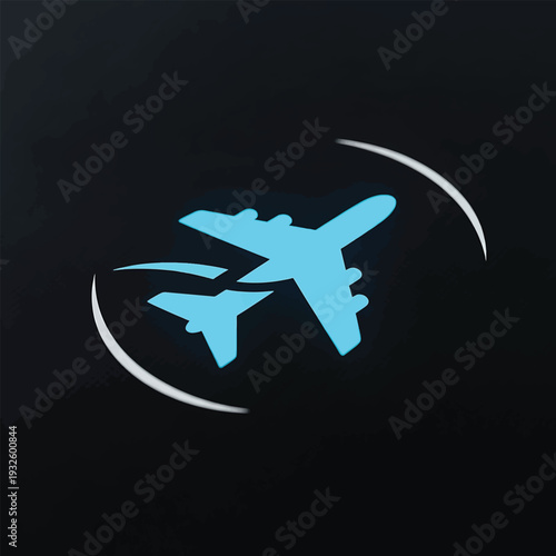 Two airplanes flying in a dark sky with motion trails.