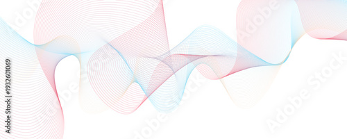Abstract modern colorful wavy line business banner background. 