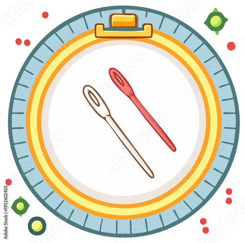 Handicraft tools embroidery hoop needle thread sewing craft hobby supplies