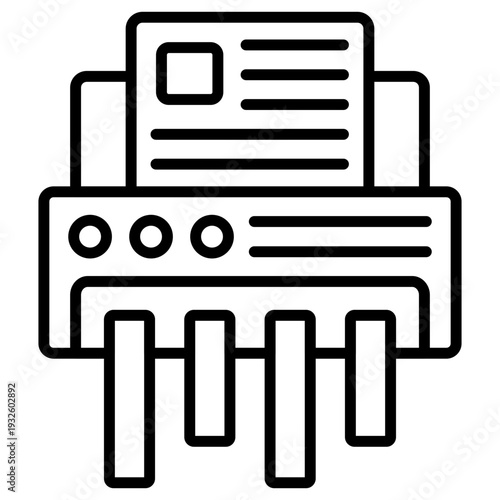 Paper Shredder Icon