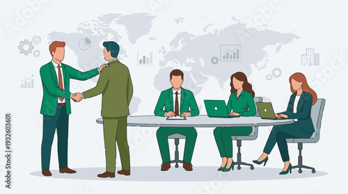 Global Business Meeting: Partnership, Collaboration, and Teamwork