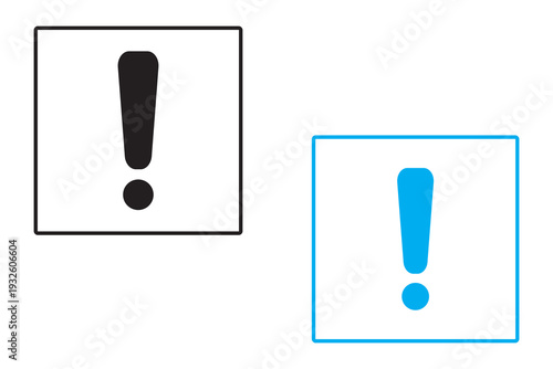 Attention sign icon. Warning symbol. Exclamation mark icon. alert sign with exclamation mark symbol.
