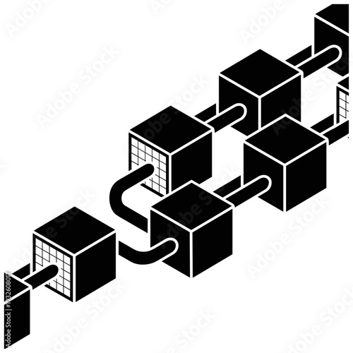 
Blockchain Technology Digital Network Connection Concep