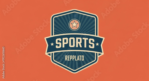 Sports Repplato Logo - A Bold Emblem of Athletic Excellence and Competition.