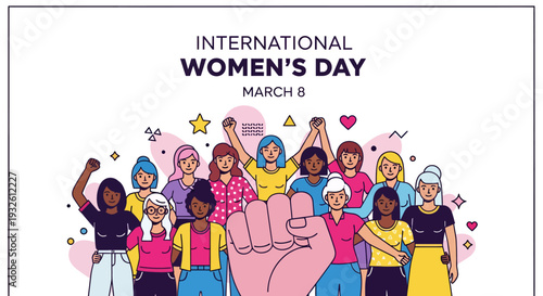 International Womens Day Celebrating Women Together.