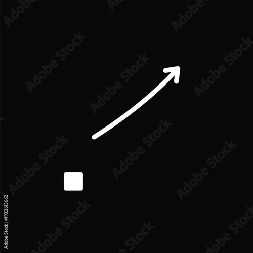 Simple geometric shapes representing progress and direction.