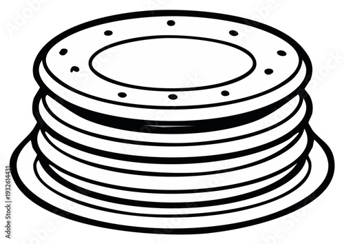 Stack of pancakes food drawing dessert breakfast pancakes stack outline design