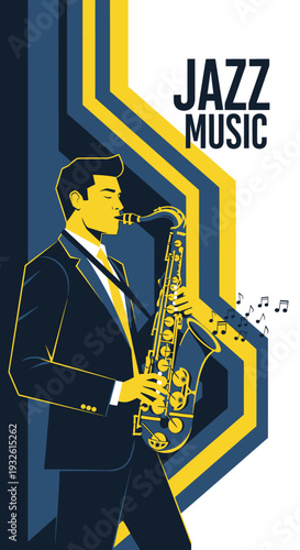 Celebrating Jazz Appreciation Month with a Saxophonist in Concert, Performing Energetic Jazz Music