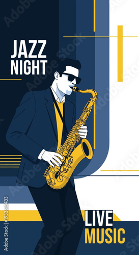 Celebrating Jazz Appreciation Month with a musician playing saxophone at a live music event