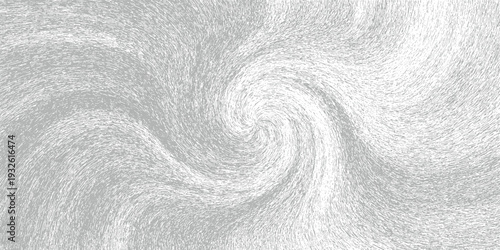Swirling grey and white textured vortex pattern with fine lines and speckles