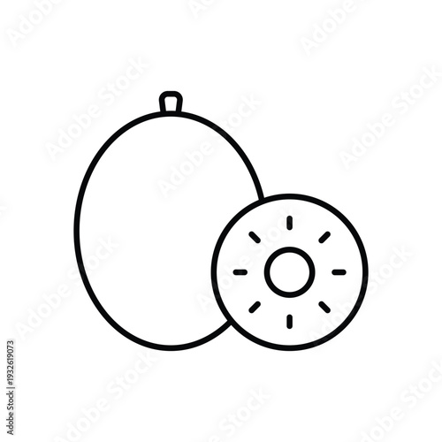 Kiwi vector icon