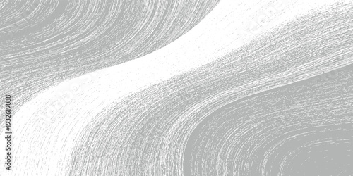 Abstract grey and white curved lines texture with dynamic movement and granular detail