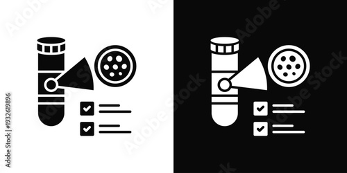 Plasma Test Icon In Black And White Style
